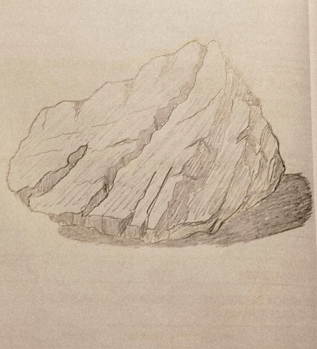 Una roccia, sketch
