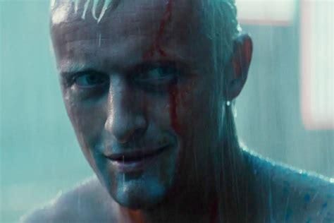 Roy Batty smiling under the rain