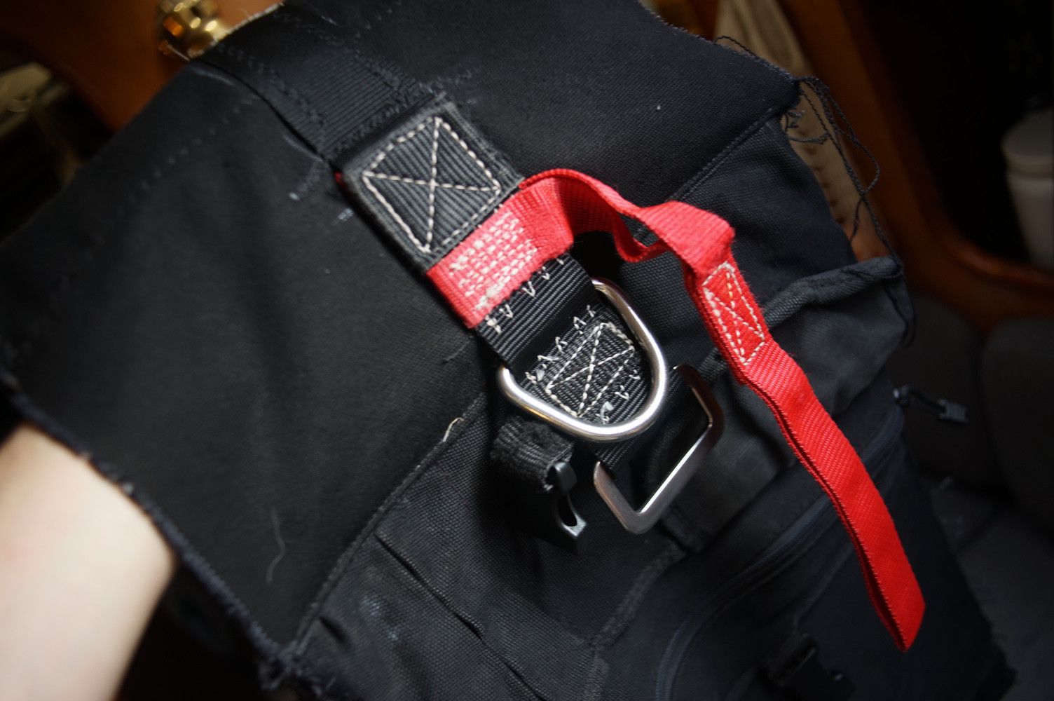 This is a recycled bit from a life vest.