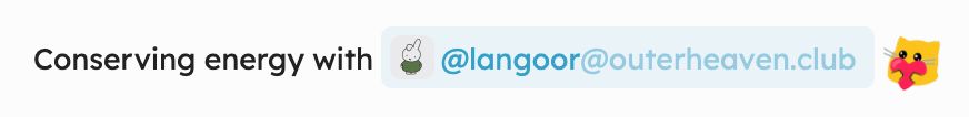 conserving energy with @langoor (screenshot)