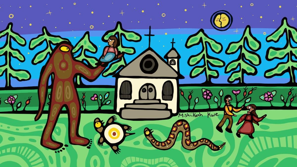 Header image: Saabe Dream by Mishiikenh Kwe Used with permission ©Mishiikenh Kwe https://www.instagram.com/mishiikenhkwe