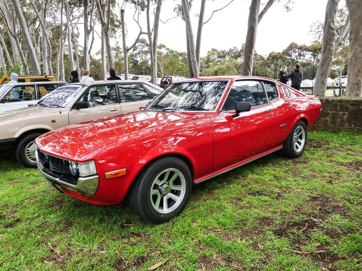 Toyota Celica in red