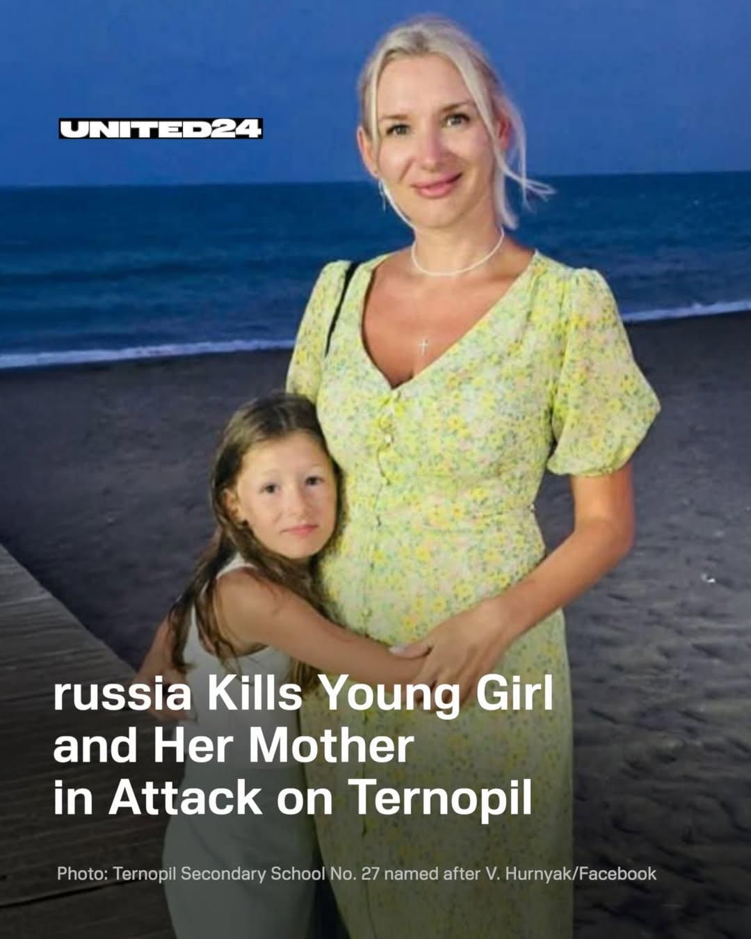 russia kills young girl and her mother in attack on ternopil

photo: ternopil secondary school no. 27