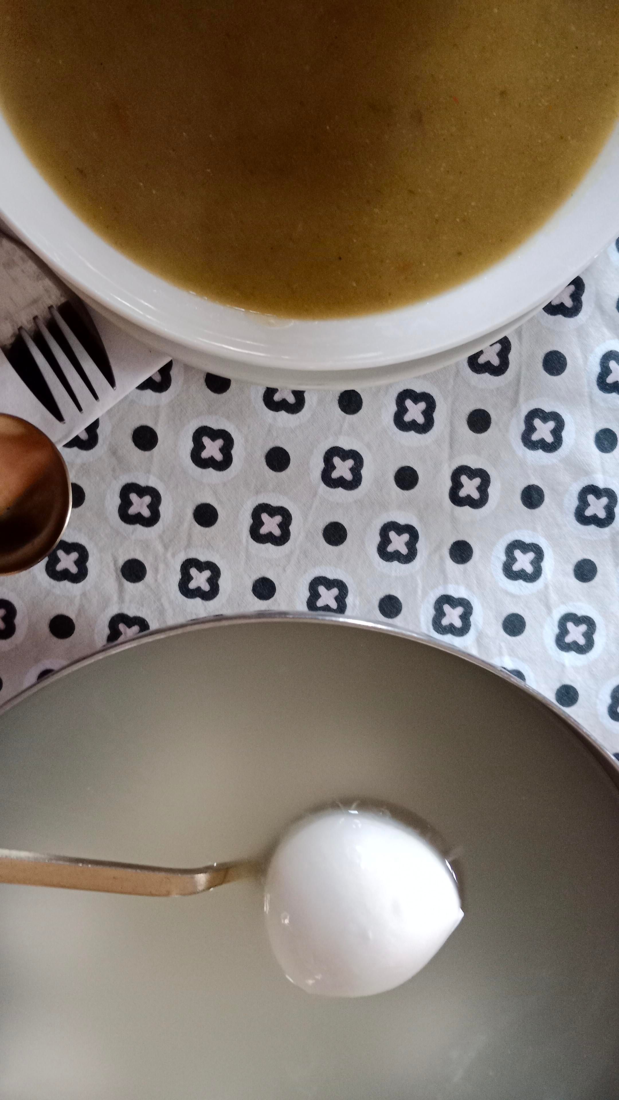 Minestrone e mozzarella*

*di bufala 