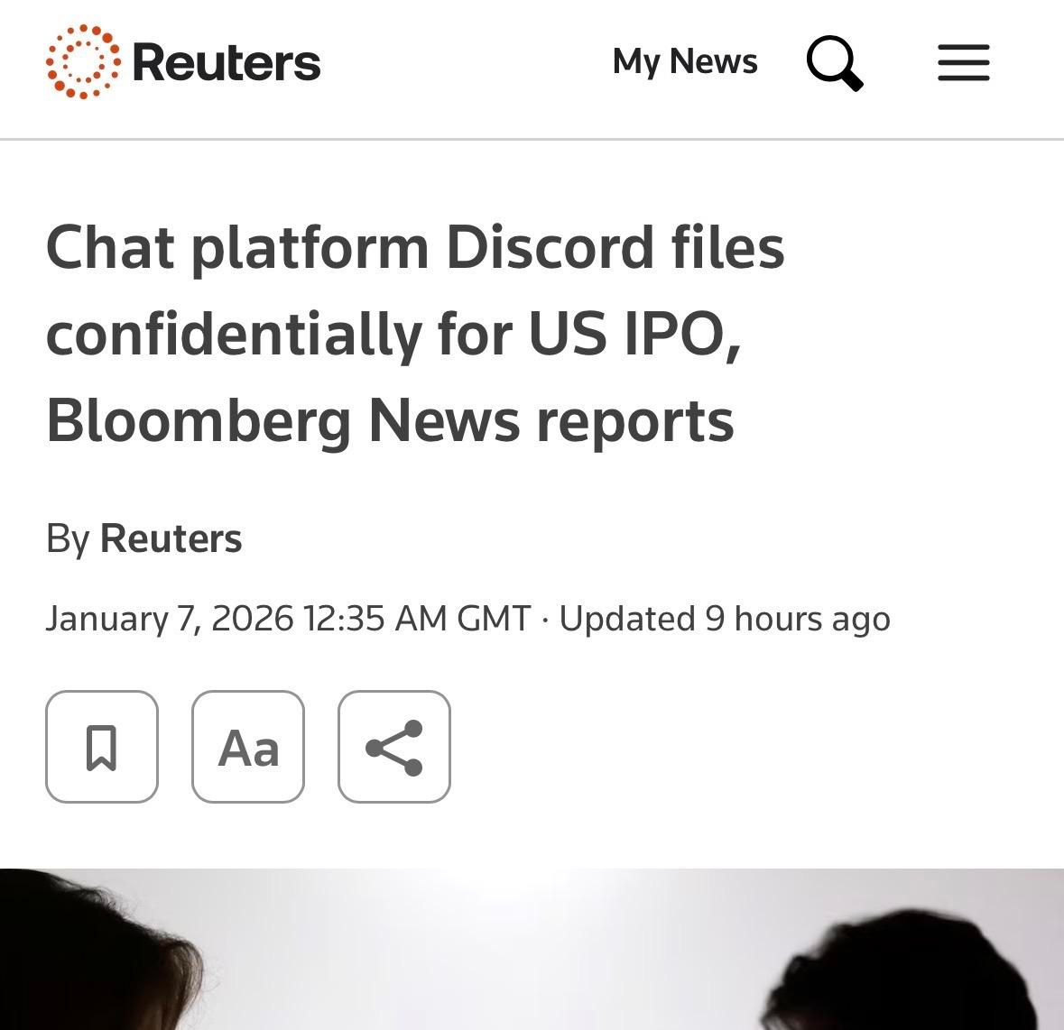 Chat platform Discord files confidentially for US IPO, Bloomberg News reports