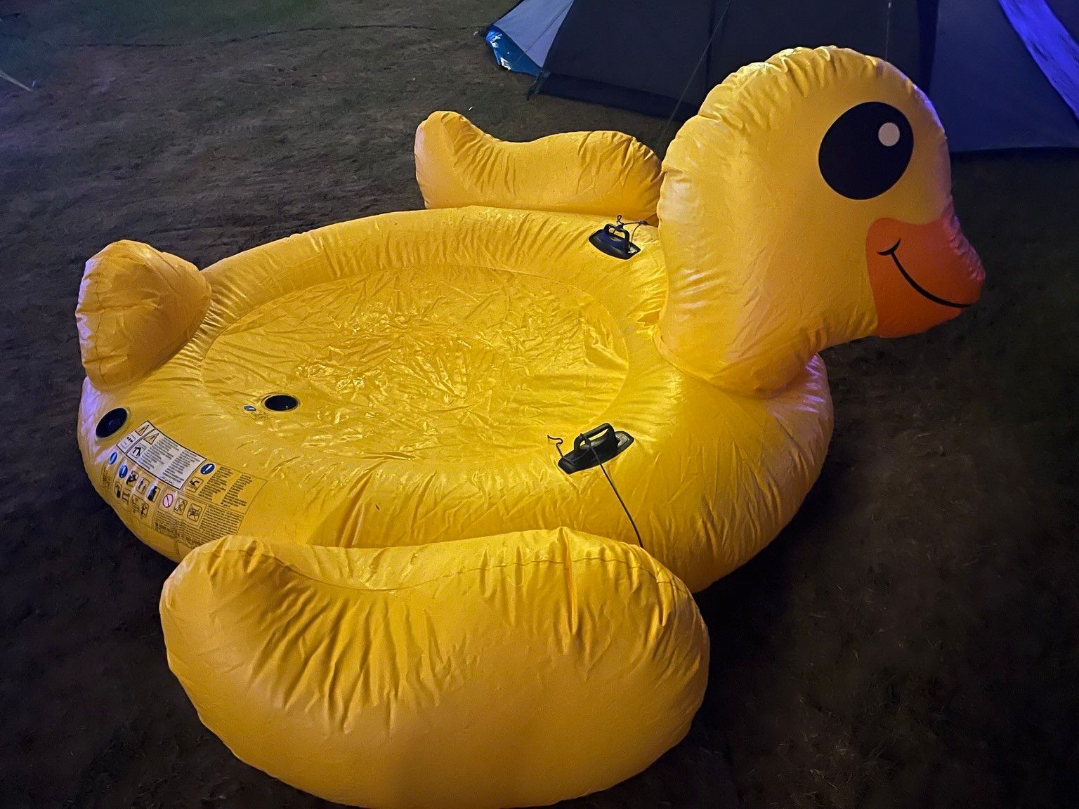Inflatable duck thingy, not fully inflated