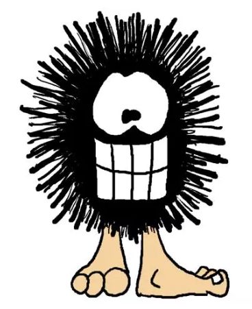 Dustpuppy, a character from the online comic strip User Friendly, he's basically a ball of lint fluff with human feet.