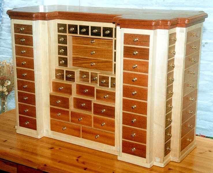 104 drawer cabinet I made a few decades ago.