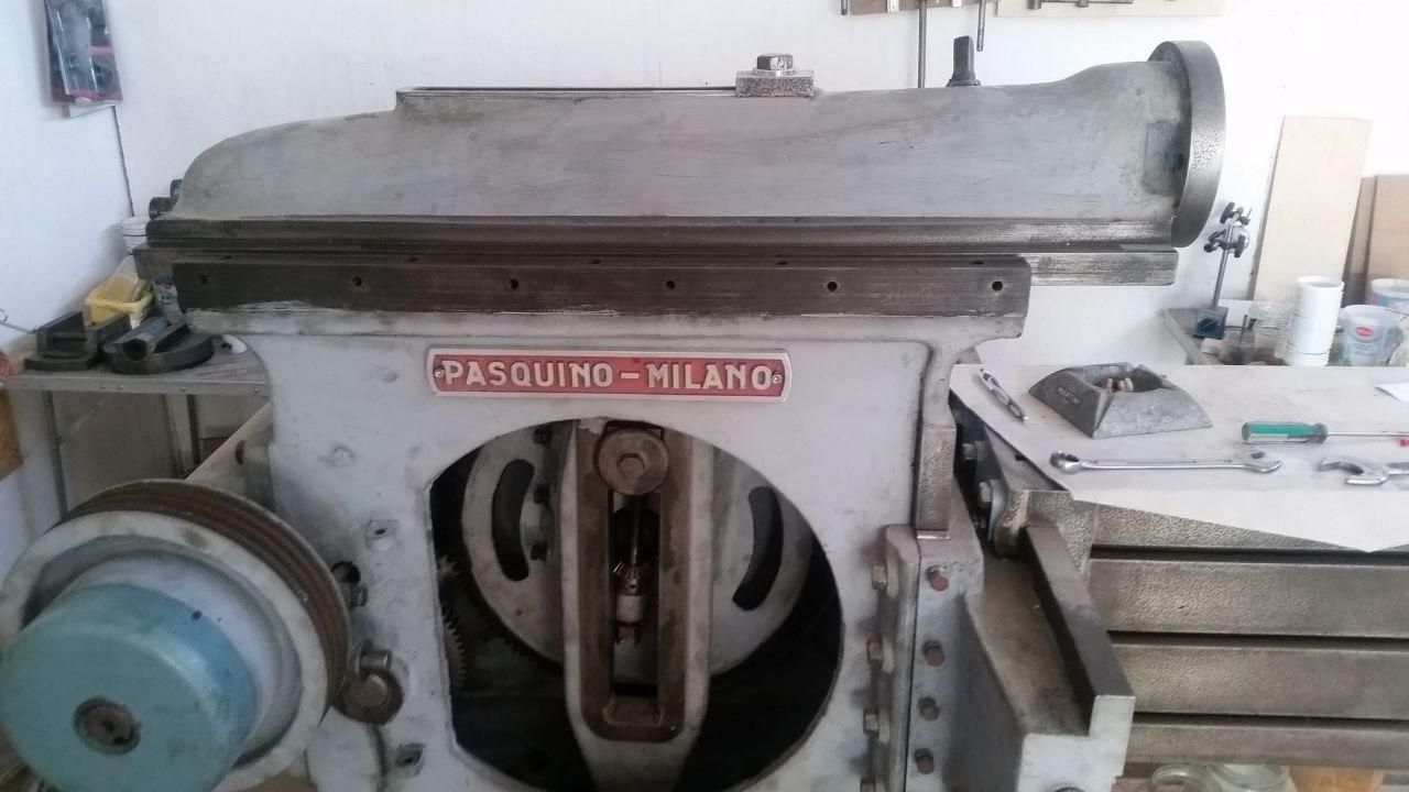 La mia limatrice Pasquino, con la testa di taglio ancora da montare.