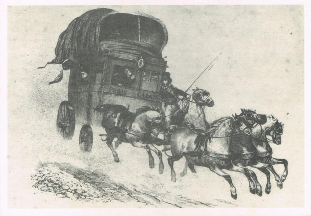 Diligence, Carte postale, Musée de la Poste