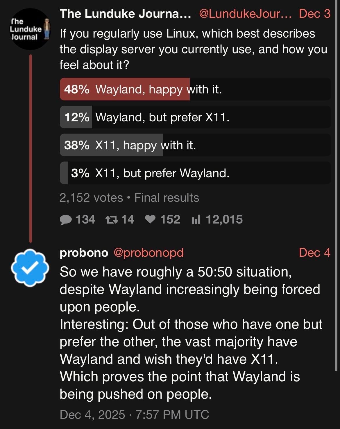 A screenshot of the linked post and the reply from Probono