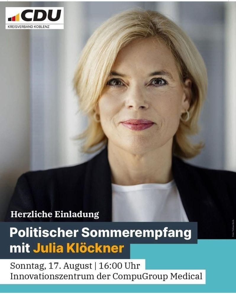 Sharepic von Frau Nestlé mit der Einladung zur Filzparty bei Herrn CGM & NIUS.