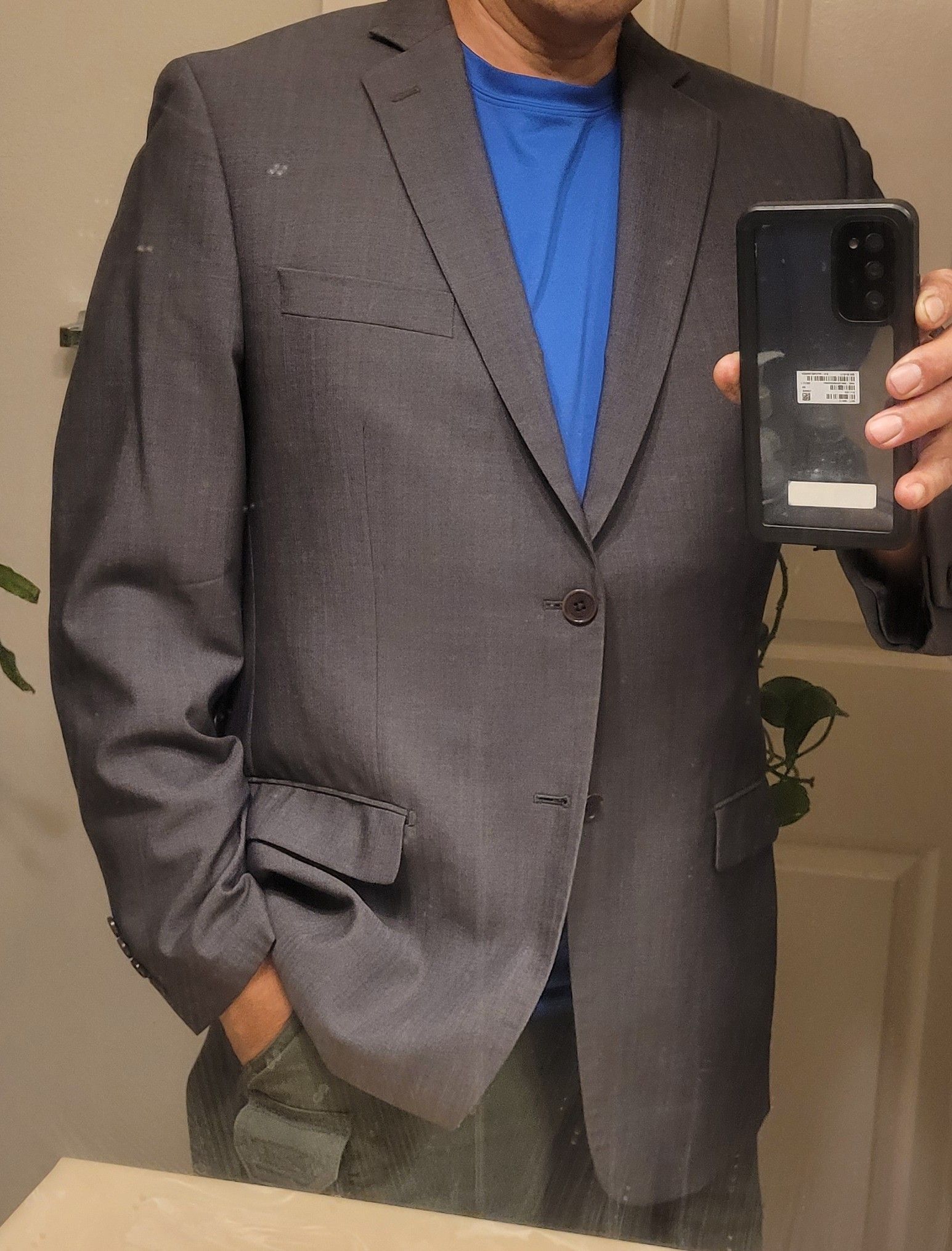 Man wearing jacket that fits