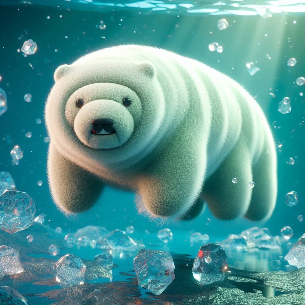 Karhukaisen ja jääkarhun risteytys.