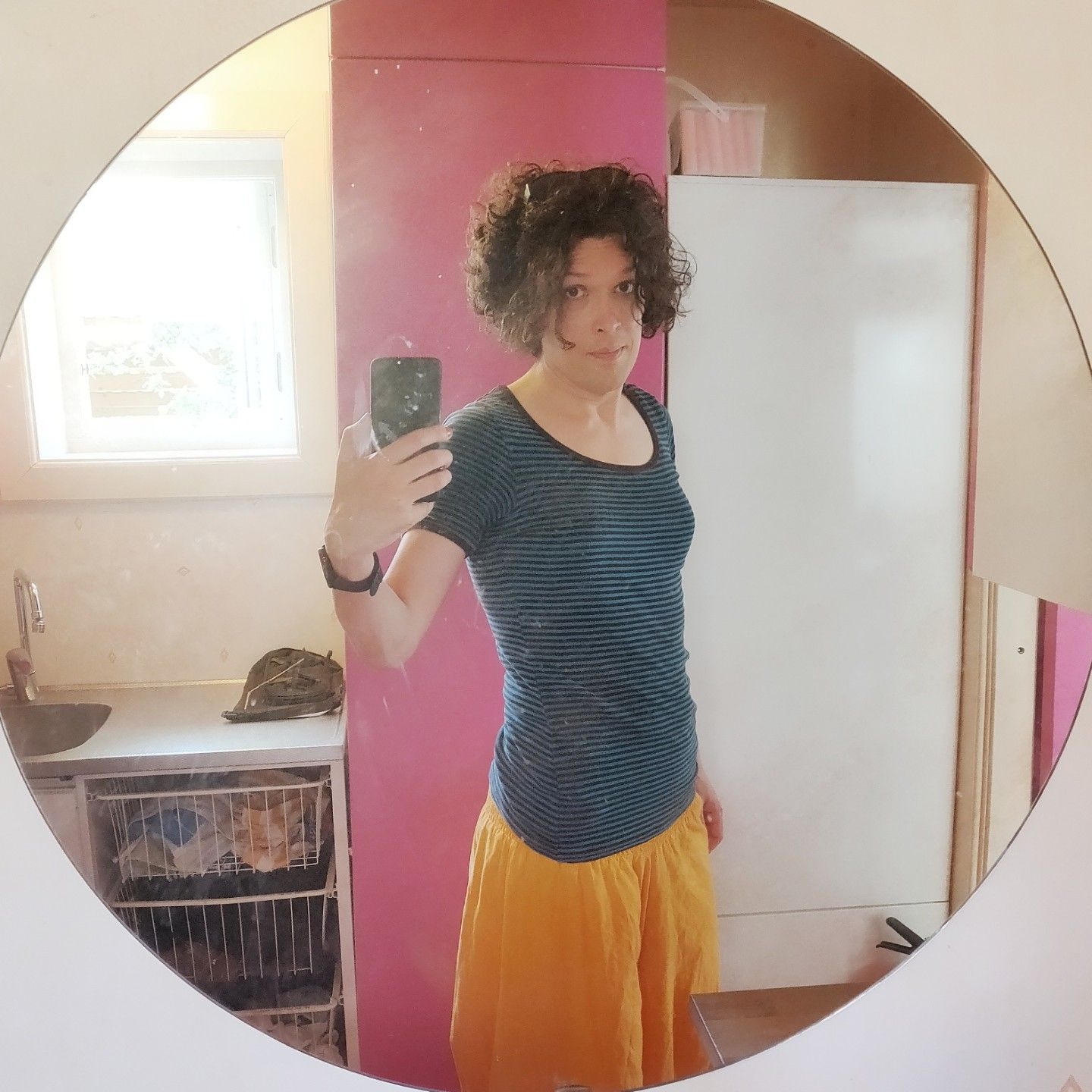 Mirror selfie in someone else's mirror!