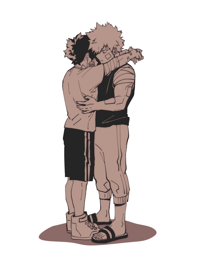 SFW yaoi art of the following characters : bakugou_katsuki midoriya_izuku