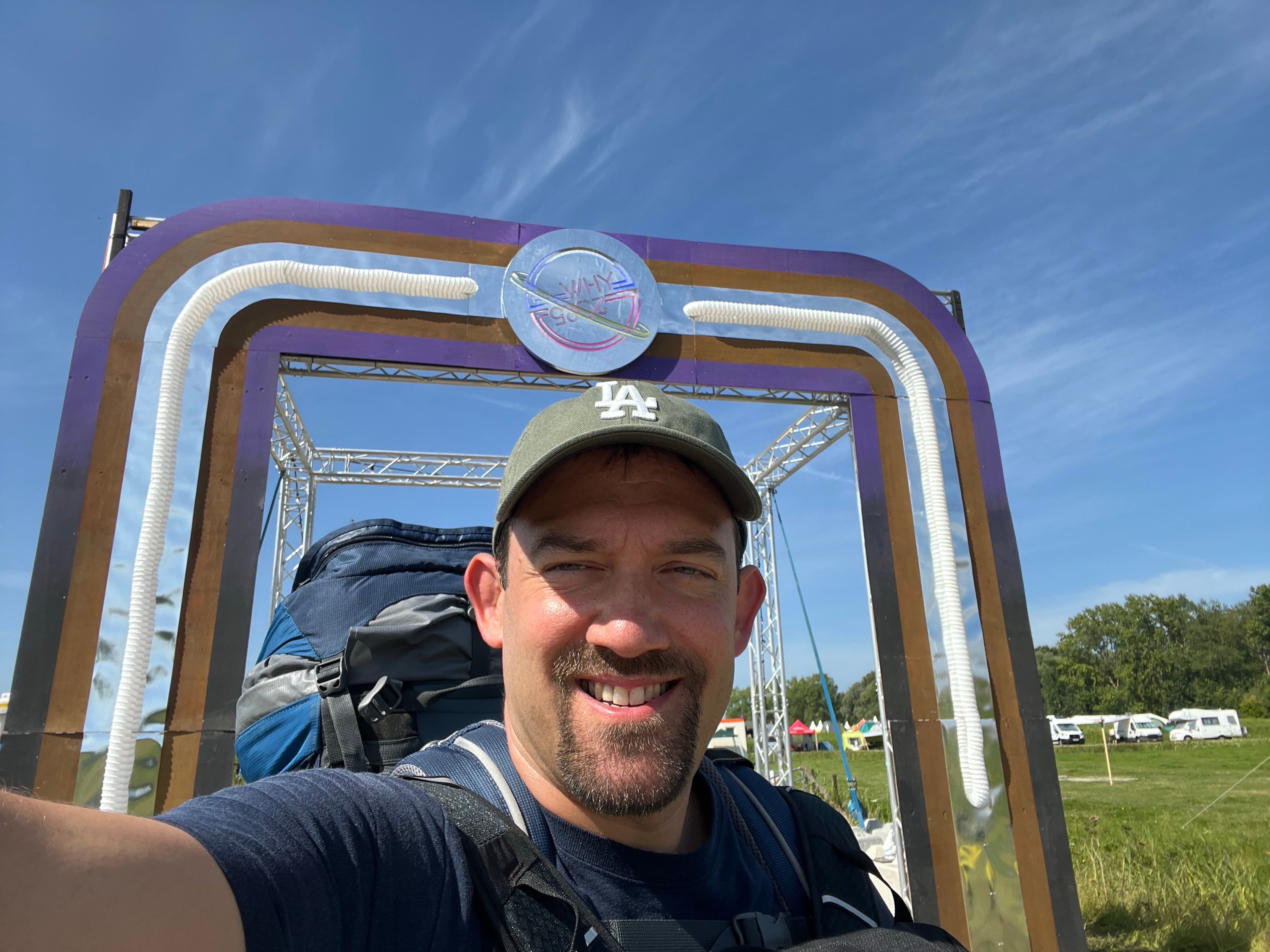 Selfie in front of the WHY entrance