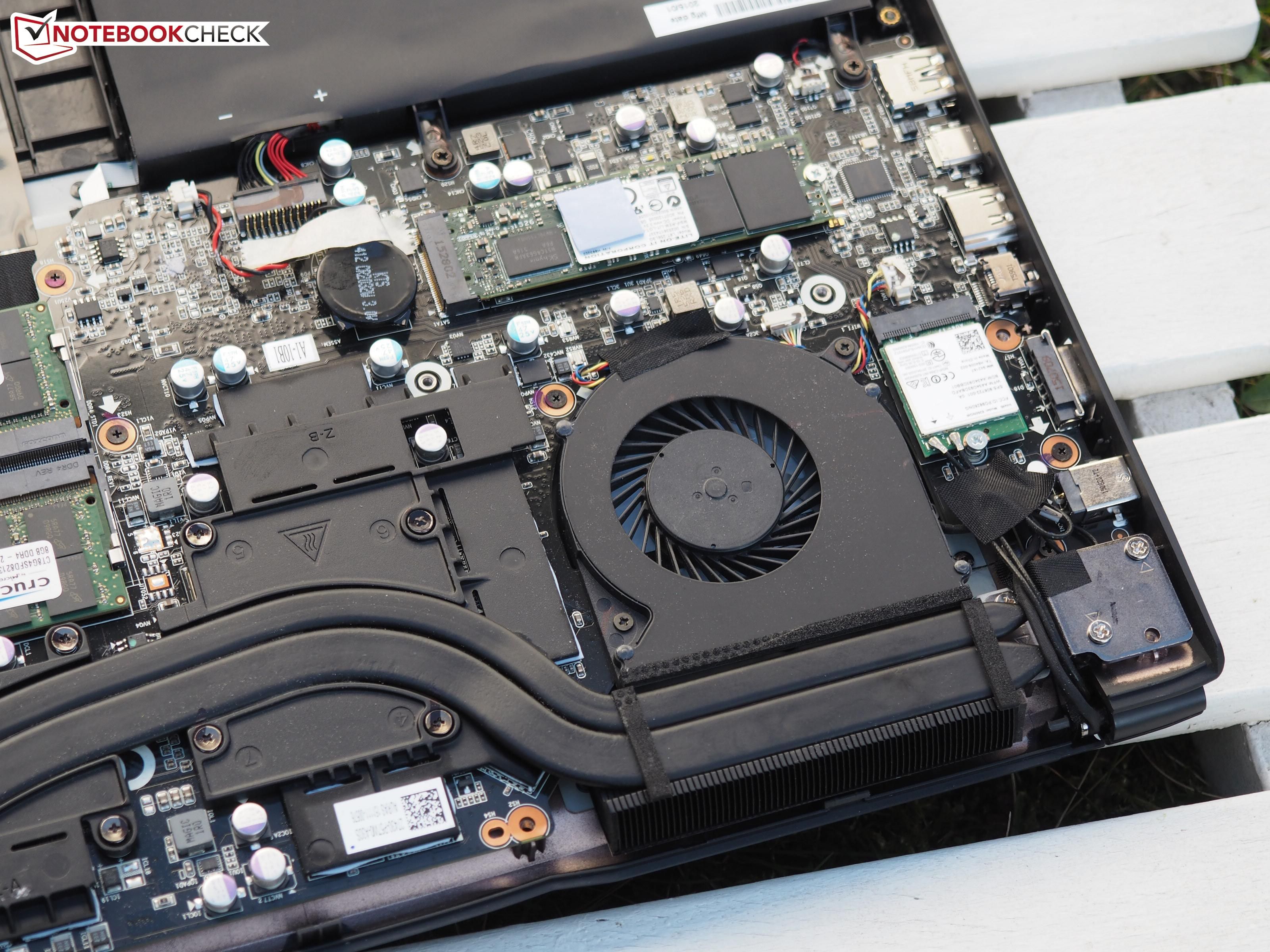 High resolution picture from NotebookCheck showing the motherboard