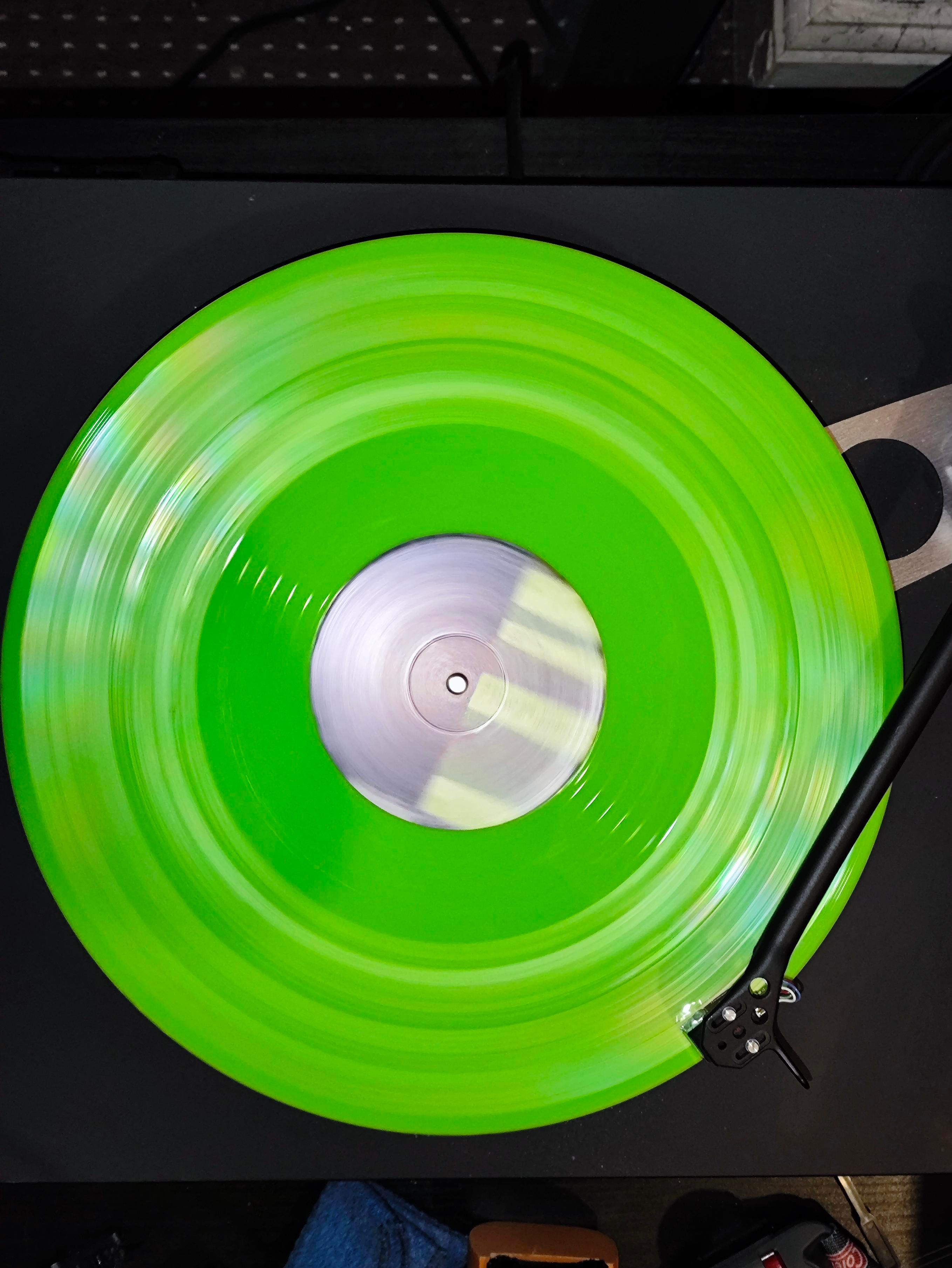 Lime green vinyl 