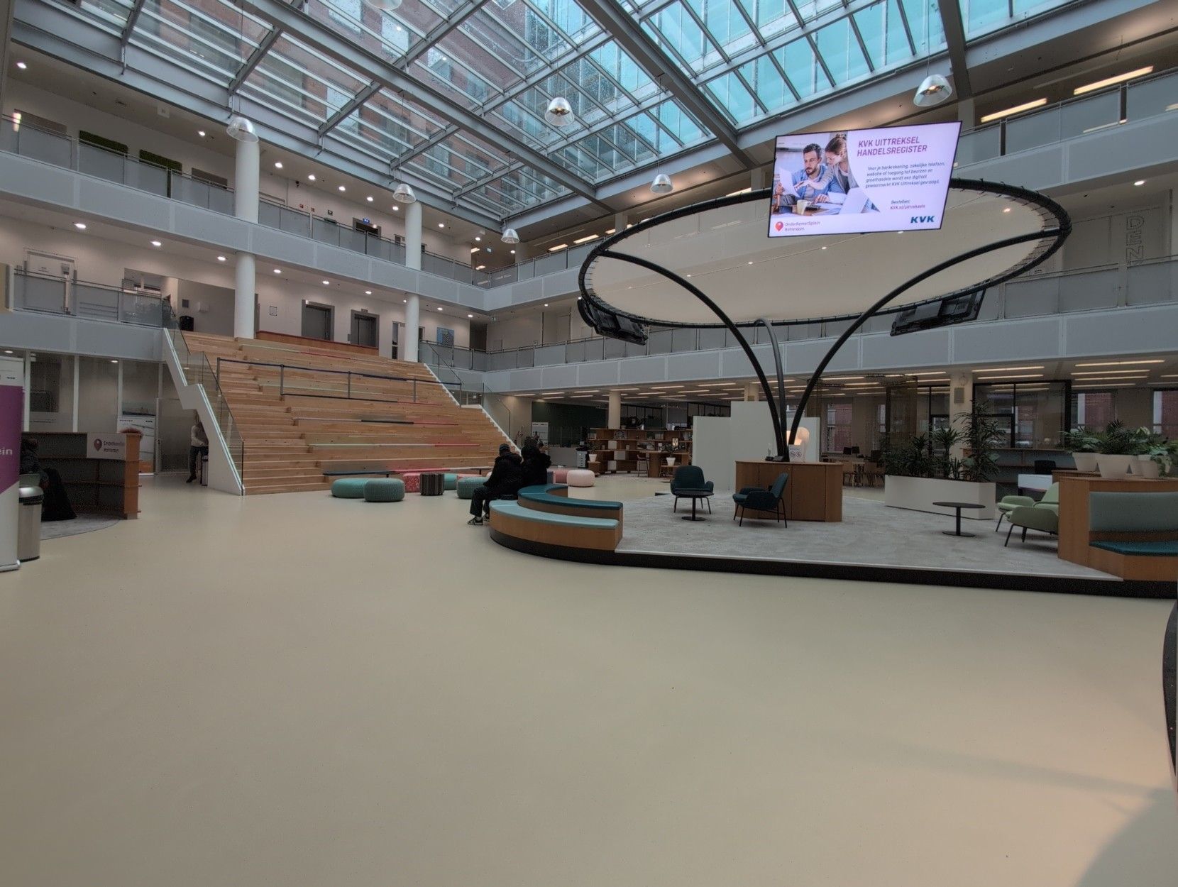 The main open space at the entrance.