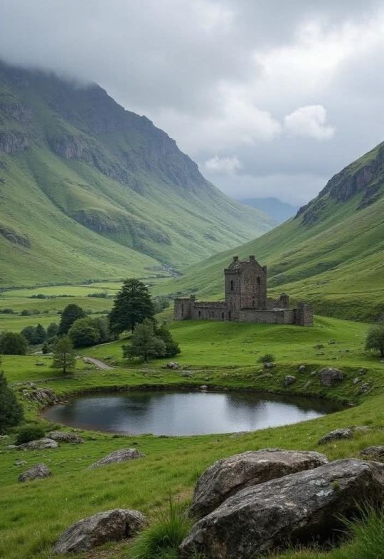 Kilchurn Castle in Scotland  

