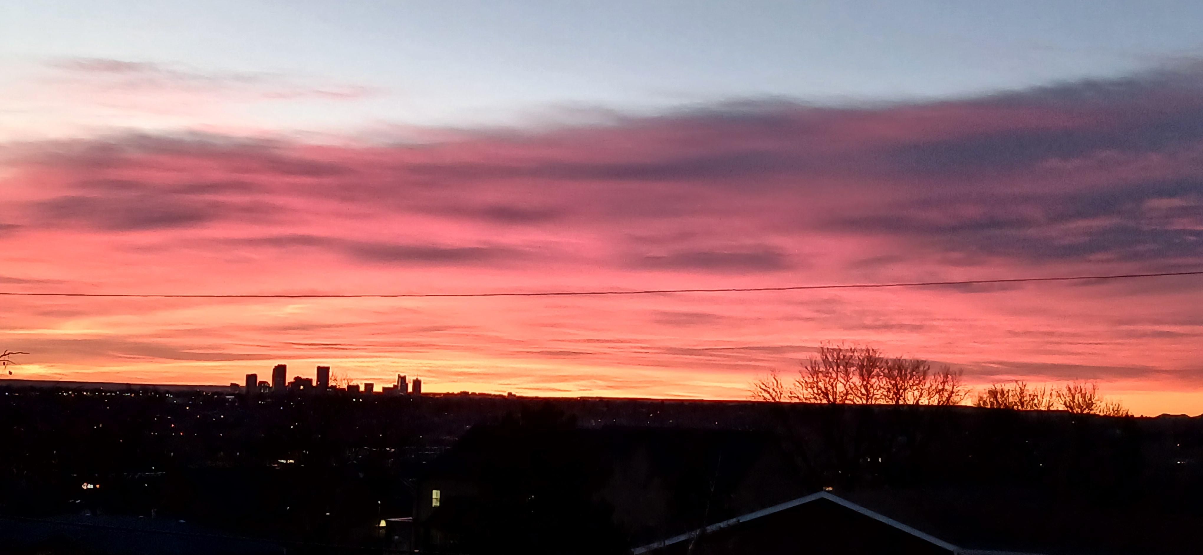 Big red orange sunrise