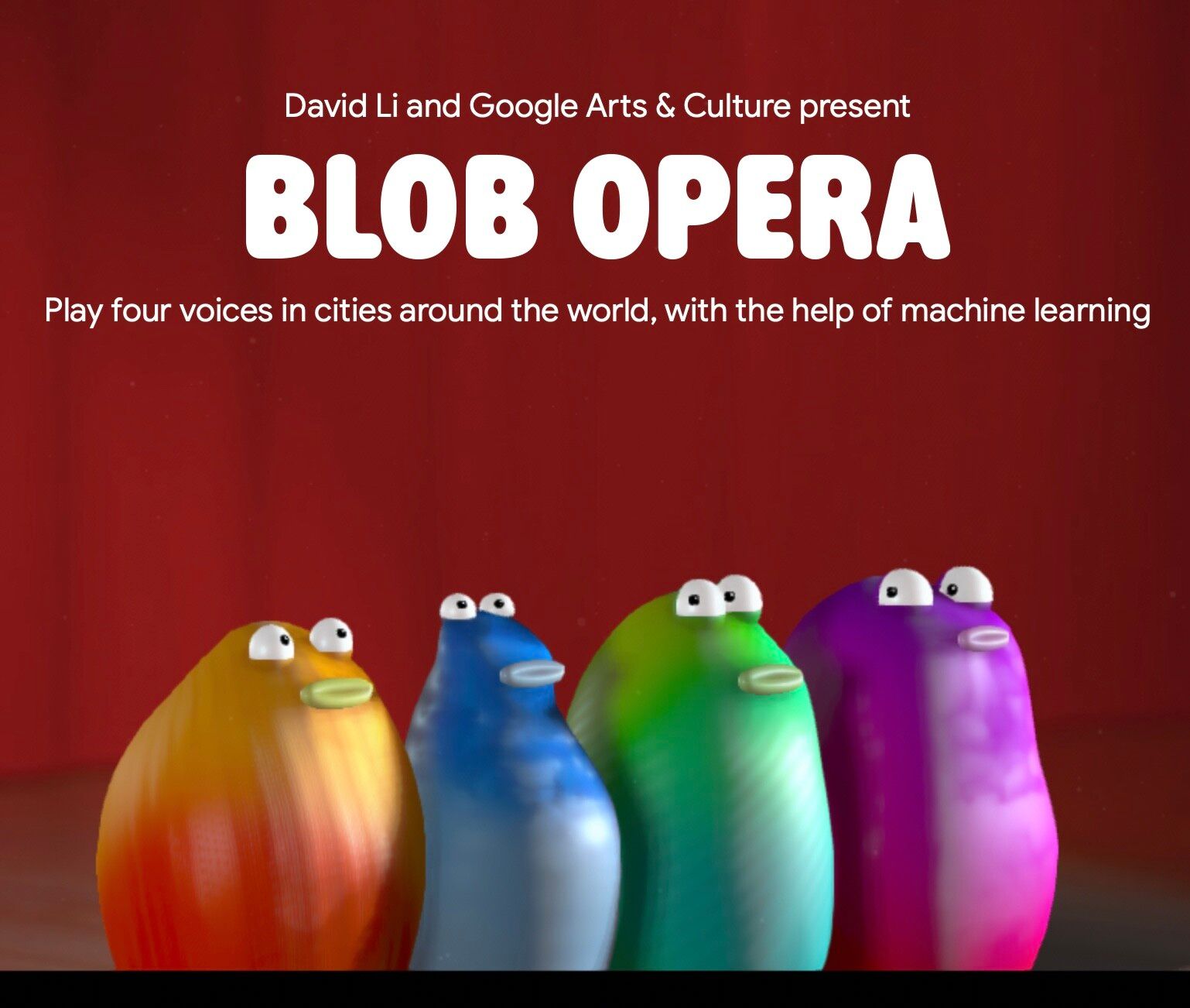 The four singers of the Blob Opera