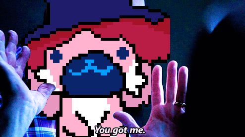 breaking bad scene where walter white raises his hands and says "you got me" but my fursona is in his place