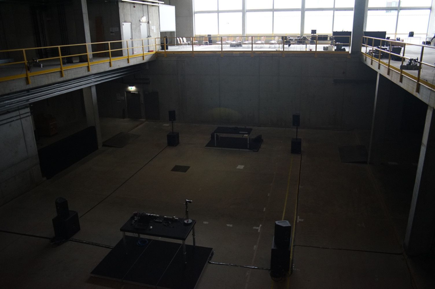 Industrial building turned techno stage.