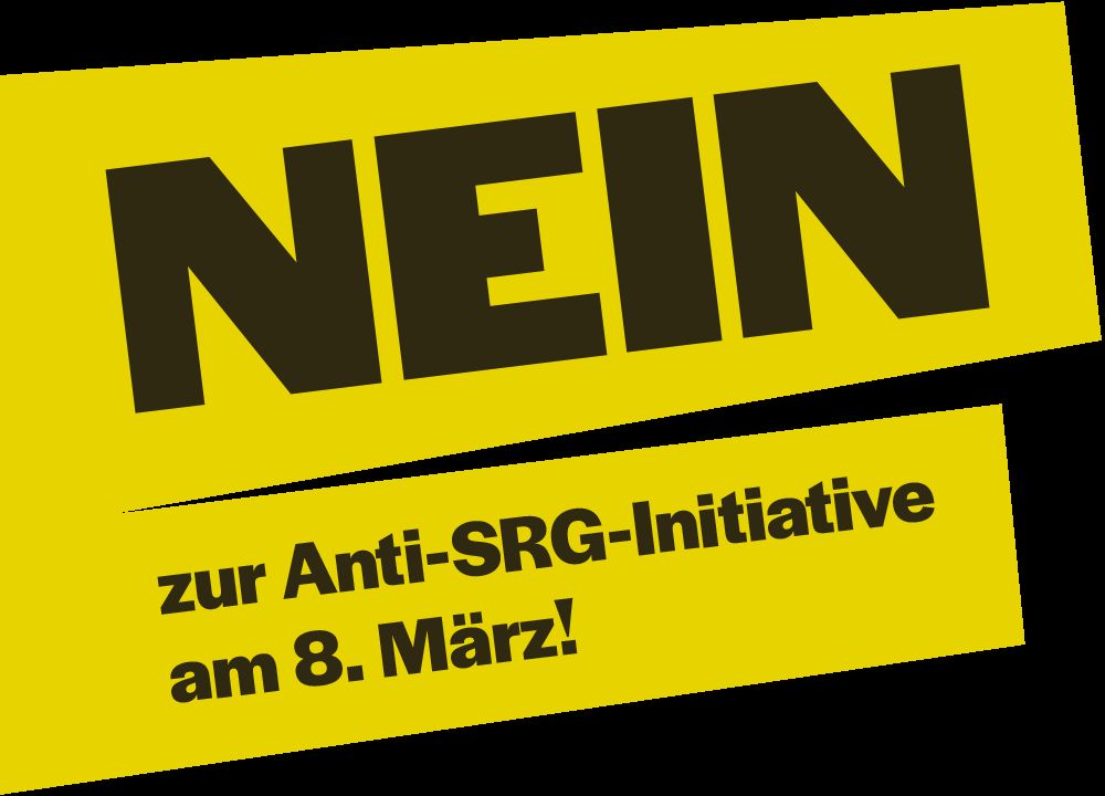 Bild: Nein zur Anti-SRF-Initiative am 8. März!
