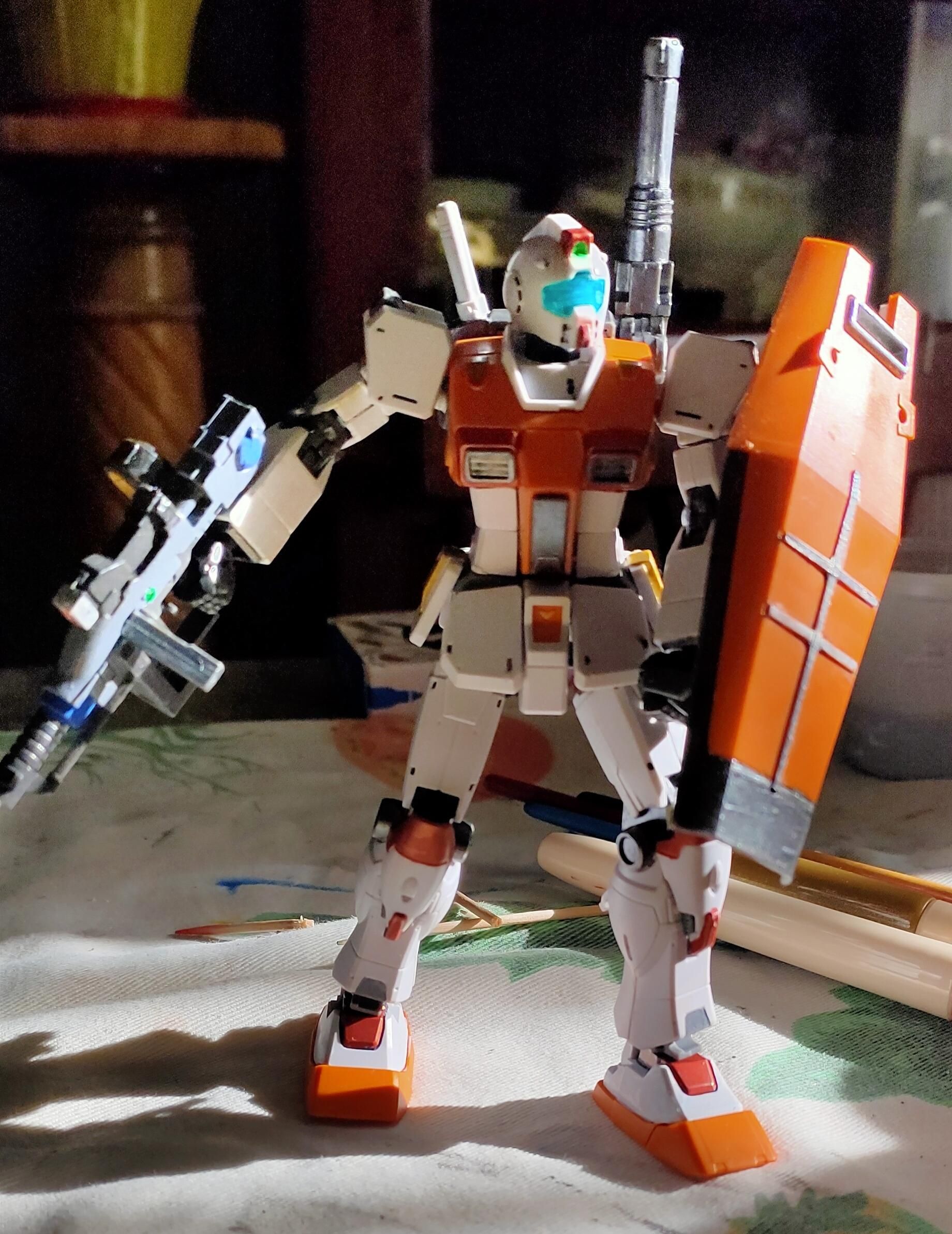 Final version, painted of my Gundam model kit: front view