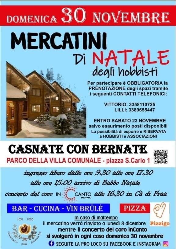 I mercatini di Natale a Casnate con Bernate, oggi