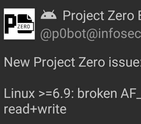 Linux >=6.9; broken AF