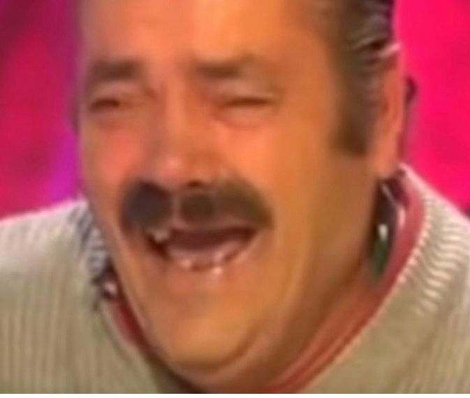 Bild eines lachenden Mannes