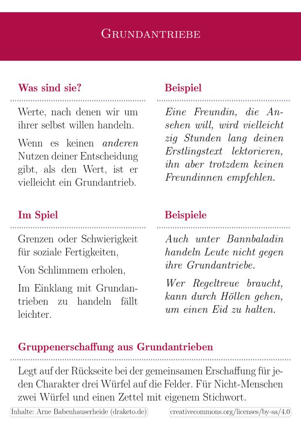 Rückseite des Flyers: Erklärungen