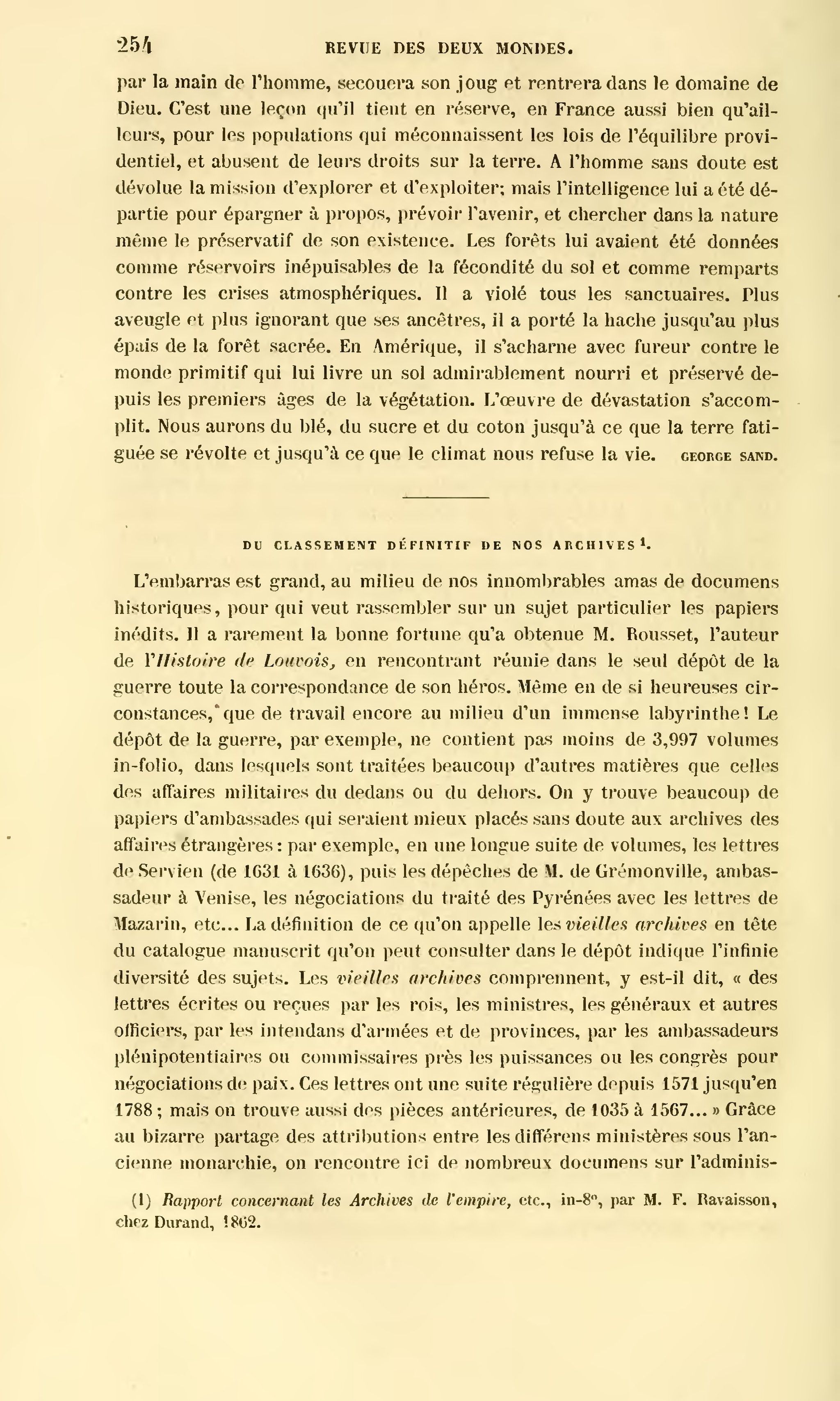 Page scannée de la Revue des Deux Mondes de 1863, d'où le texte est extrait.