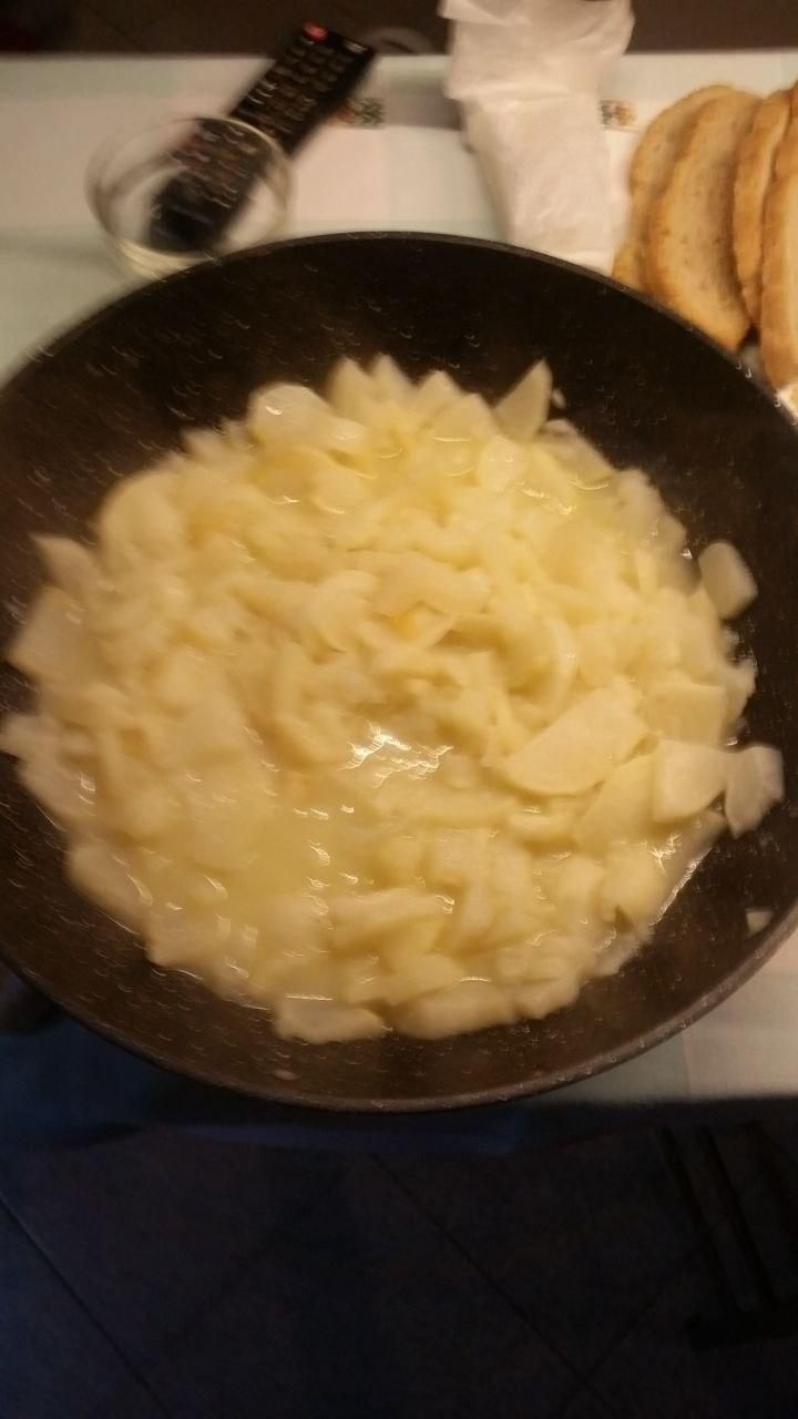 Le rape del toot precedente cotte al burro in padella.