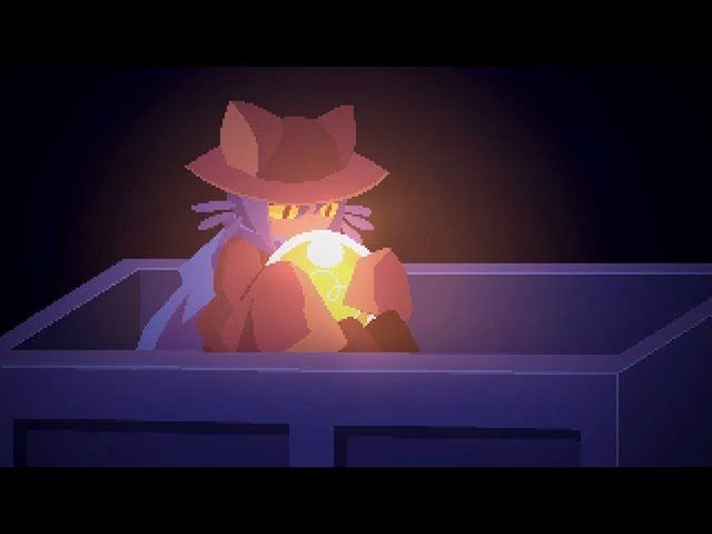 Niko hugs the light bulb